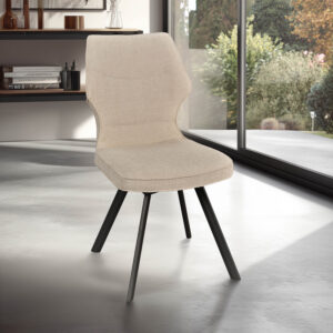 Chaise Juliette pied en métal option pivotante (Girardeau)