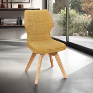 Chaise Juliette pied en bois option pivotante (Girardeau)